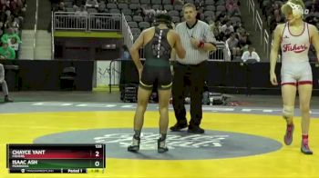 120 lbs Quarterfinal - Isaac Ash, Monrovia vs Chayce Yant, Fishers