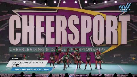 Cougars Competitive Cheer - Lynx [2023 L4 Performance Rec - 10-18Y (NON)] 2023 CHEERSPORT National All Star Cheerleading Championship