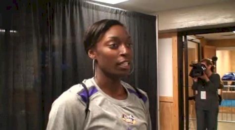 Kimberlyn Duncan (LSU) 2nd W 100 NCAA Outdoor Track and Field Championships 2011[#interview]