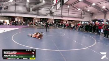 144 lbs Champ. Round 1 - Collin Gates, Liberty Warriors Wrestling Club vs Pierce Linton, Ohana HQ Wrestling