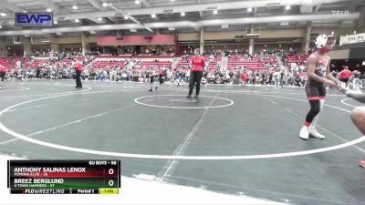 58 lbs Cons. Round 4 - Anthony Salinas Lenox, Pomona Elite vs Breez Berglund, U Town Hammers