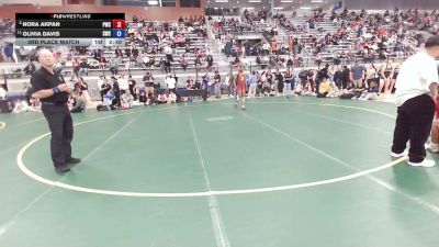 68 kg 3rd Place Match - Nora Akpan, Pinnacle Wrestling Club vs Olivia Davis, Somar Wrestling Club
