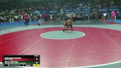 D 2 120 lbs Champ. Round 1 - Armando Ramos, Belle Chasse vs Edan Nguyen, New Orleans Military & Maritime
