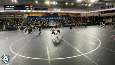 126 lbs 21st Place Match - Tyler Daub, DeKalb vs Coby Fiser, Bondurant-Farrar