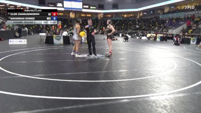 145 lbs Champ. Round 2 - Cloe Charlesworth, Ursinus vs Savannah Gomez, McKendree University