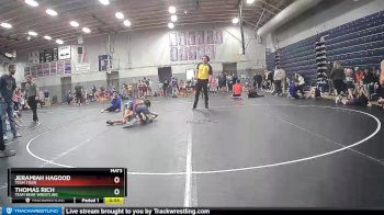 80 lbs Round 2 - Jeramiah Hagood, Team Tiger vs Thomas Rich, Team Bear Wrestling