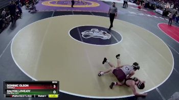 Quarterfinal - Dominic Olson, Waverly vs Dalton Lovejoy, Central City