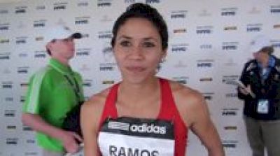 Beverly Ramos after Puerto Rican steeple record 945 at adidas Grand Prix 2011