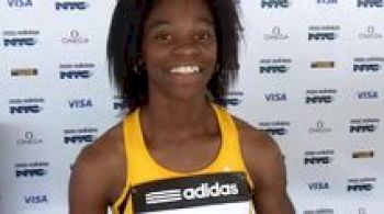 Shayla Sanders after Dream 100 at adidas Grand Prix 2011