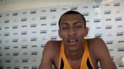 Elias Gedyon after 4:02 PR and 3rd in Dream Mile adidas Grand Prix 2011