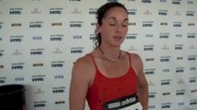 Erica Moore after 800 at adidas Grand Prix 2011