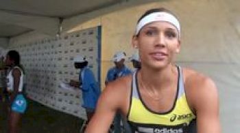 Lolo Jones after bad at the office in 100H at adidas Grand Prix 2011