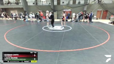 120 lbs Champ. Round 1 - Esteban Cantu, Washington vs Lance Draper, South West Washington Wrestling Club