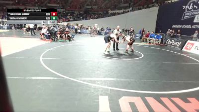 6A Boys 285 lbs Champ. Round 2 - George Gibby, Roseburg Boys vs Noah Miner, Aloha Boys