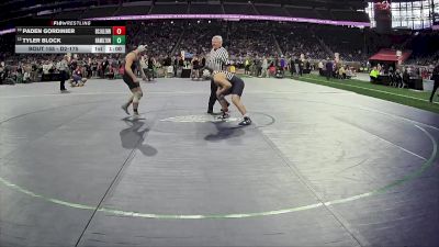 D2-175 lbs Cons. Round 1 - Paden Gordinier, John Glenn HS (Bay City) vs Tyler Block, Hamilton HS