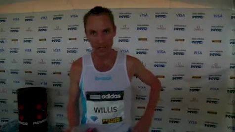 Nick Willis after runner up finish 1500 at adidas Grand Prix 2011