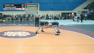 3 - 144 lbs Cons. Round 2 - Garrett Carr, Colonial Heights vs Branagan Egger, Turner Ashby