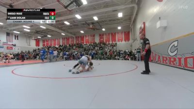 126 lbs Champ. Round 1 - Diego Ruiz, Fruita Monument vs Liam Dolan, Falcon