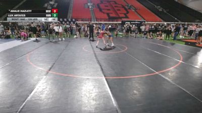 126 lbs Cons. Quarters - Lux Artates, Hawaii vs Adalie Hazlett, Montana