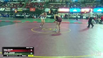 G - 165 lbs Cons. Round 5 - Kali Dulin, Baker Girls vs Celia Jaeger, Billings Senior High School Girls