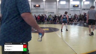 140-S Mats 1-5 3:00pm lbs Round Of 16 - Landyn Dignean, NY vs Brenden Taylor, MI