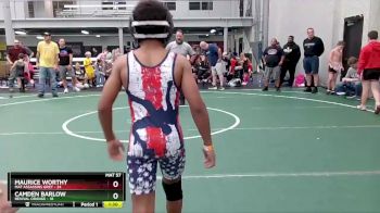 84 lbs Round 5 (8 Team) - Maurice Worthy, Mat Assassins Grey vs Camden Barlow, Revival Orange