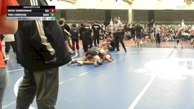 131 lbs Rr Rnd 1 - Hugh Zimmerman, Ruthless Blue - MSE vs Tino Cerrone, Mat Assassins Black - MSE