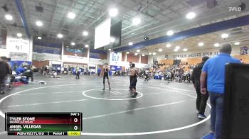 132 lbs Cons. Round 4 - Tyler Stone, Orange Lutheran vs Angel Villegas, La Habra