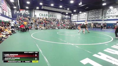 285 lbs 1st Place Match - Justice ElSayad, Temecula Valley vs Luke Kingman, Murrieta Valley