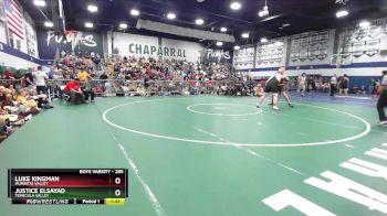 285 lbs 1st Place Match - Justice ElSayad, Temecula Valley vs Luke Kingman, Murrieta Valley