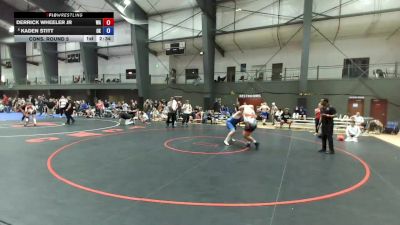 Junior Boys FS - 285 lbs Cons. Round 5 - Derrick Wheeler Jr, WA vs Kaden Stitt, OK