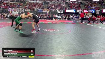Semifinal - Wes Banks, Lincoln County (Eureka) vs Reuben Kinzer, Powder River Co. (Broadus)