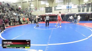 165 lbs Quarterfinal - Kade Runk, Sperry High School vs Levi Kirk, HULBERT