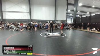 122 lbs Round 3 - Sage Buhrig, Omak Wrecking Crew Wrestling vs Gloria N. Diaz, Cashmere Wrestling Club