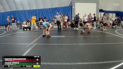 113 lbs Round 4 (8 Team) - Sawyer Broadwater, Jackson HS vs Mason Spence, CP Wrestling