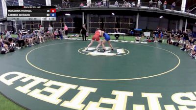 155 lbs Makenna Howell, Oklahoma vs Amitria McNack, Missouri