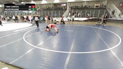 100 lbs Cons. Semis - Shay Lundvall, Sebolt Wrestling Academy vs Miller WILLIAMS, Arizona
