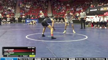 1A-113 lbs Cons. Round 5 - Cole Frost, Don Bosco vs Gage Samo, WACO, Wayland