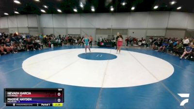 164 lbs Round 1 (8 Team) - Nevaeh Garcia, Colorado vs Maddie Hayden, Michigan