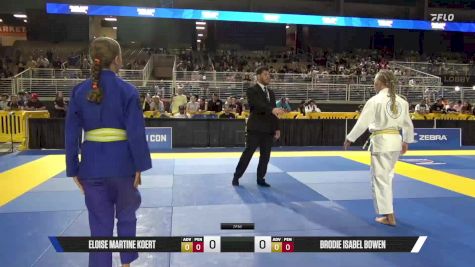 Brodie Isabel Bowen vs Eloise Martine Koert 2025 Pan Kids Jiu-Jitsu IBJJF Championship