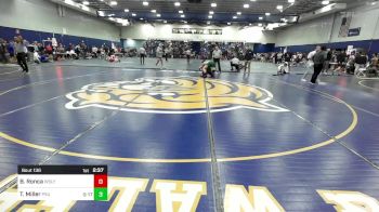 184 lbs Round Of 16 - Ben Ronca, Wesleyan vs Tyler Miller, Plymouth