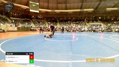 85 lbs Semifinal - Santiago Guillent, Socal Grappling Club vs Kai Weiss, Team Hammer Academy