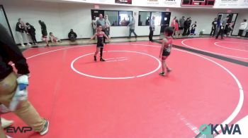 52 lbs Rr Rnd 2 - Silas Wheeler, Locust Grove Youth Wrestling vs Kingston Warrior, Wagoner Takedown Club