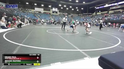 80 lbs Quarterfinal - Brooks Blevins, WTC vs Drake Paul, Maize Wrestling Club