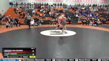 220 lbs Cons. Round 3 - Jackson Van Keuren, Maquoketa vs Tyler Hancox, Solon