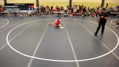 126 lbs Champ. Round 2 - Logan Roberts, IL vs Gabriel Rogers, NC