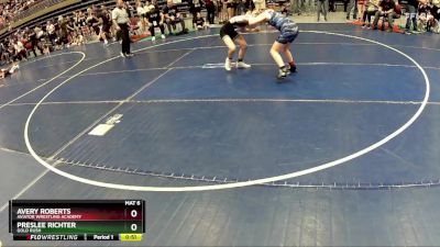 110 lbs Quarterfinal - Preslee Richter, Gold Rush vs Avery Roberts, Aviator Wrestling Academy