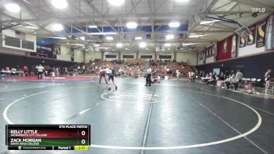 174 lbs 5th Place Match - Zack Morgan, Santa Rosa College vs Kelly Little, Sacramento City College