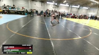 120 lbs Champ. Round 1 - Jacen Weese, Valley vs Hunter Anderson, Douglas County