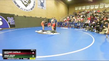 120 lbs Champ. Round 2 - Anthony Castillo, Central vs Diego Solez, Tulare Western